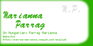 marianna parrag business card